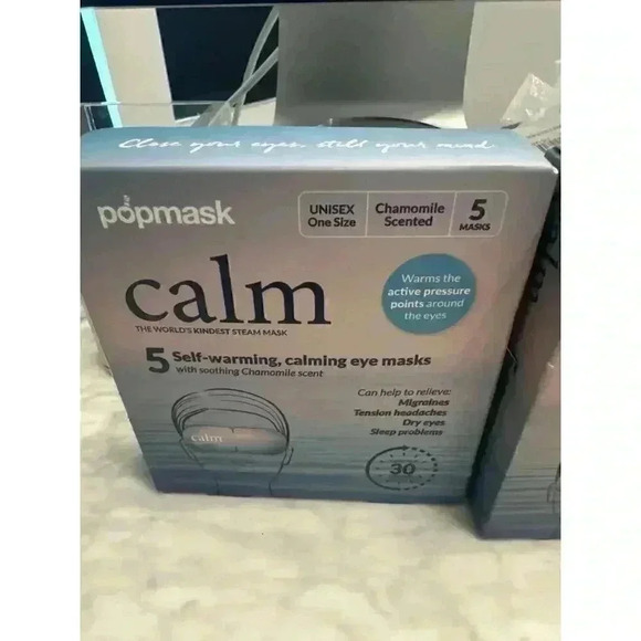 Popmask Calm Self Warming Steam Eye Mask Compress -  Help You Sleep 10 Packs - Picture 2 of 3